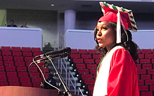 Ada Evbuomwan, December 2017 student commencement speaker