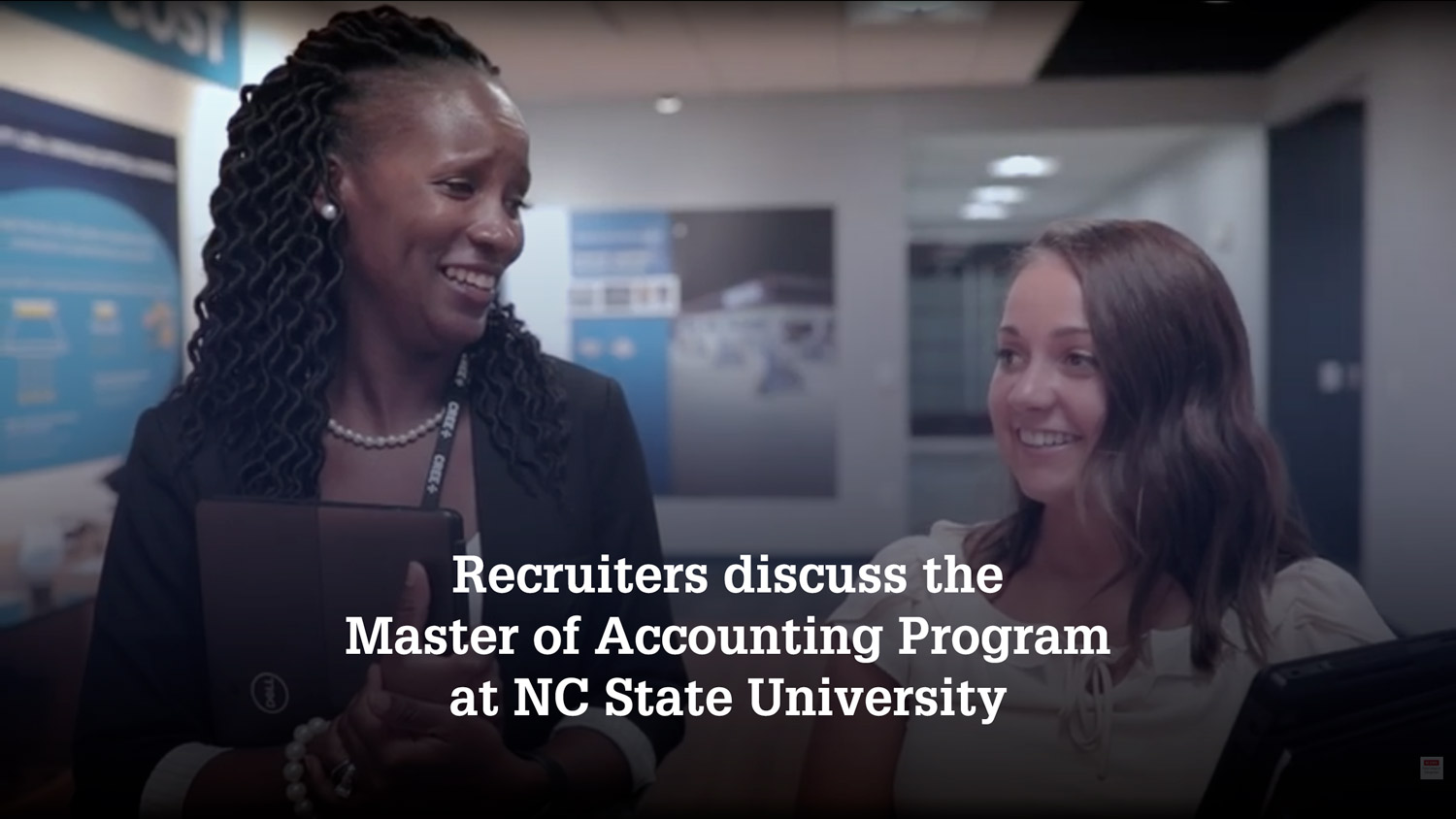 Cover image for Recruiters discuss the Master of Accounting Program, NC State University Youtube video