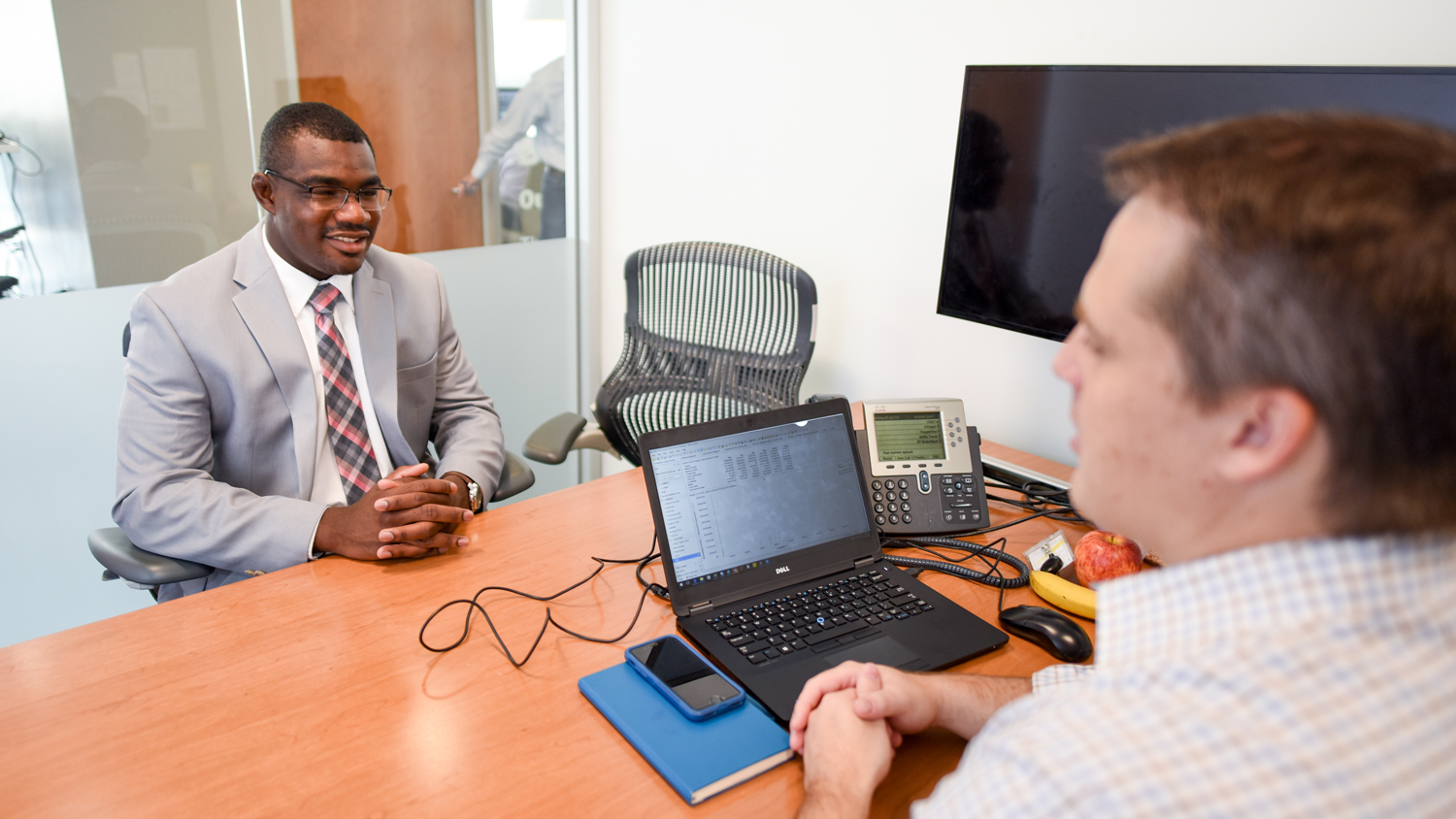 MAC students in a private study room.